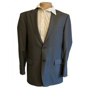 Men’s Renoir Suit Jacket Modern Grey Gray two button 42R